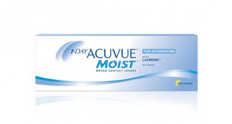 1-DAY ACUVUE® MOIST Contact Lenses for ASTIGMATISM packaging